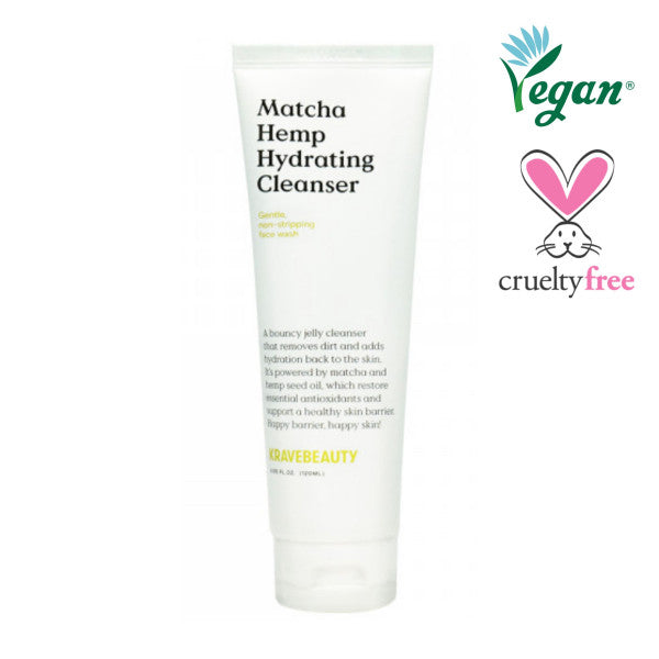 KRAVEBEAUTY Matcha Hemp Hydrating Cleanser 120ml